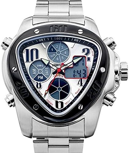EURO-Spirit Automatic Wrist-Watch Stainless-steel Band for Men Sunray-Silver