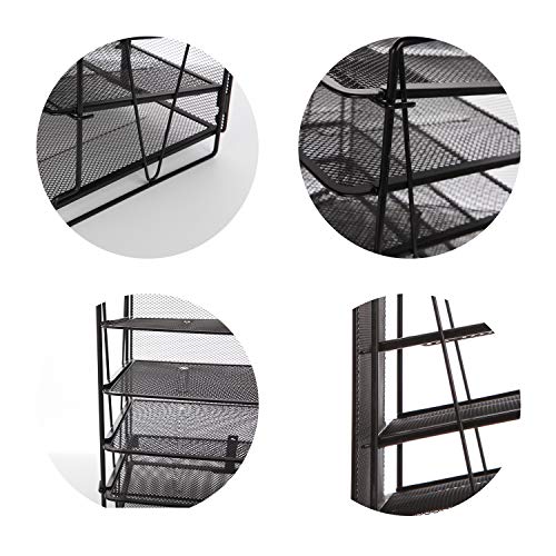 Veesun Desk Organizer,Desktop File-Organizer Letter Paper Tray Holder,6-Tier,Black - Thumbnail 6