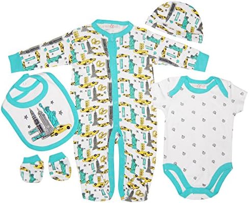 Unisex Presents Gifts For Newborn Baby Boys Girls Toddler Unisex Cute Clothing Sets Sleepsuit Vest Bib Hat Outfits Bundles Pack
