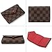 Trifold Wallets for Women Practical Compact Checkered Wallet and Blocking with Card Holder Organizer -PU Vegan Leather (Compact Wallet Brown)