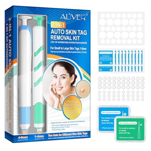 2 Size Automatic Removal Pen Set, Effective, Painless, Easy And Safe For Small To Large Size Warts And Moles (1-9 MM)