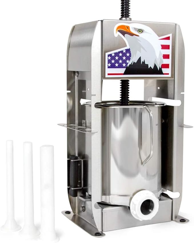 The Sausage Maker 15 lbs USA Made Stainless Steel Sausage Stuffer Kitchen & Dining