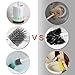 MEKEET Toilet Brush Soft Silicone Bristle Toilet Bowl Brush Hideaway Compact Toilet Brush for Bathroom Cleaning …