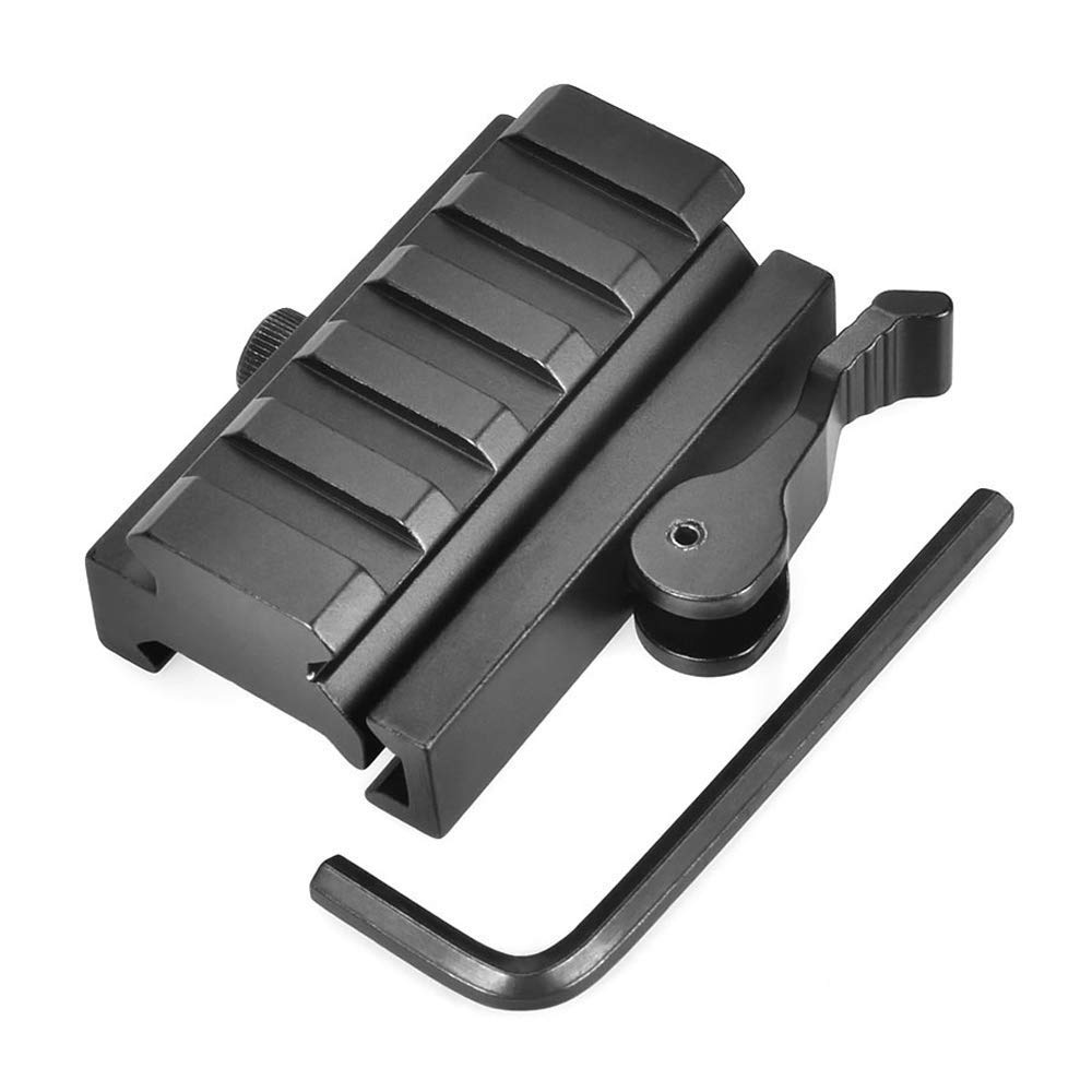 Ulightfire 65mm Length Riser Mount Base 5 Slots 20mm-21mm Width Rail Mount