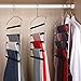 Pants Hangers 5 Layers Metal Slack Magic Hangers Non-Slip Foam Padded Swing Arm Space Saving Hanger Clothes Closet Storage Organizer for Pants Jeans Trousers Skirts Scarf Ties Towels（2 Pack）