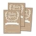 25 Rustic Baby Shower Invitations, Sprinkle Invite for boy or girl, Gender Neutral Reveal Kraft White, Cute Printed Fill or Write In Blank Printable Card, Vintage Coed Twin Party Stock Paper Supplies
