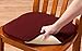 GoodGram 2 Pack Non Slip Ultra Soft Chenille Premium Comfort Memory Foam Chair Pads/Cushions - Assorted Colors (Country Burgundy)