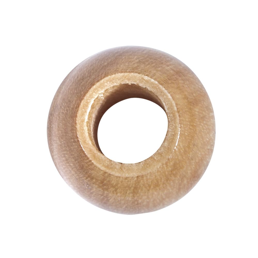 Rayher 1202231 Wooden Beads Polished 15 mm Diameter 6 mm Hole Pack of 25
