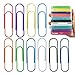 Hongfa 40 Pack 4 Inches Mega Large Paper Clips - 10 Colors 100mm Office Supply Accessories Cute Paper Needle Multicolor Bookmark