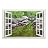 Removable Wall Sticker/Wall Mural - Beautiful City Skyline at Evening | Creative Window View Wall Decor - (36"x48", Spring River)