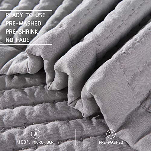 image for KASENTEX Quilt Mini Set-Stone Washed-Super Soft Bedspread-Light Weight