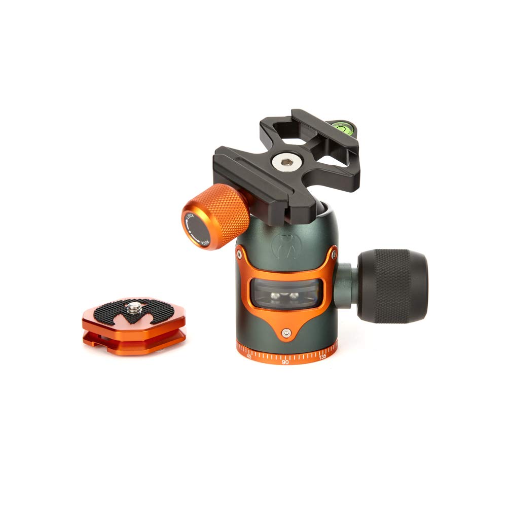 3 Legged Thing AirHed Vu Tripod Ball Head - 360 Degree Panning Base, Arca-Swiss Compatible Ball Head Suitable for Heavier Cameras and Longer Lenses with Visible Mechanism (AHVUG)