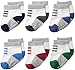 Carter's Baby-Boys Newborn Sneaker Socks, Multi, 3-12/Medium Months (Pack of 6)