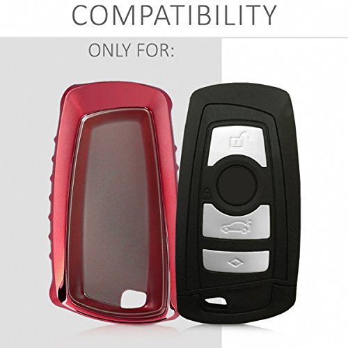 kwmobile autosleutelhoes compatibel met BMW 3-knops draadloze autosleutel (alleen Keyless Go) - TPU beschermhoes in… - Afbeelding 6