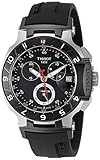 Tissot Men's T0484172705100 T-Race Black Chronograph Dial Watch