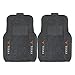 FANMATS 13804 Texas Longhorns 2-Piece Deluxe Car Mat Set, Vinyl Trim and Colored Team Logo, Dual Rib Charcoal Carpet, Trimmable Edges