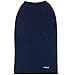 Blueberry Pet Classic Wool Blend Cable Knit Pullover Dog Sweater in Dress Blue, Back Length 20