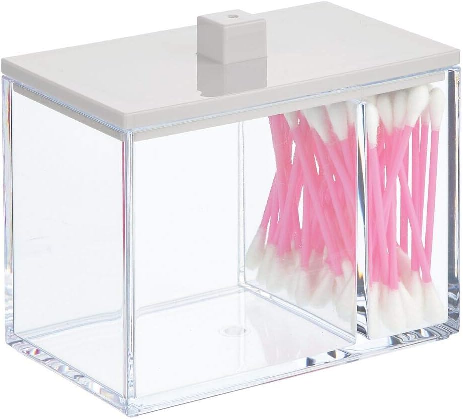 Amazon.com: mDesign Modern Square Bathroom Vanity Countertop Storage ...