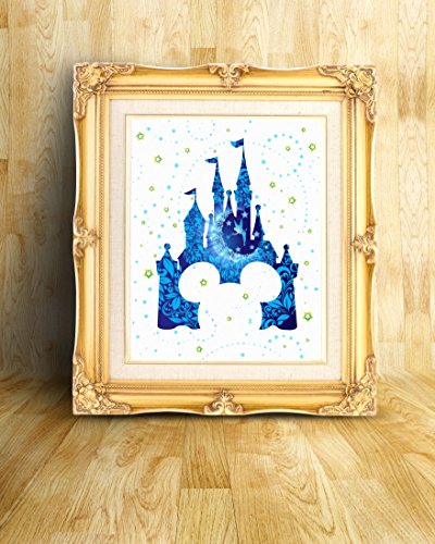 Uhomate-Tinkerbell-Peter-Pan-Princess-Cinderella-Castle-Home-Canvas-Prints-Wall-Art-Inspirational-Quotes-Wall-Decor-Living-Room-Bedroom-Bathroom-Artwork-C092-11X14