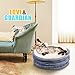 Frankshine Pet Bed for Cats or Small Dogs Multifunction Cat Bed Collapsible Waterproof Bottom Machine Washable All Season Use 17.7