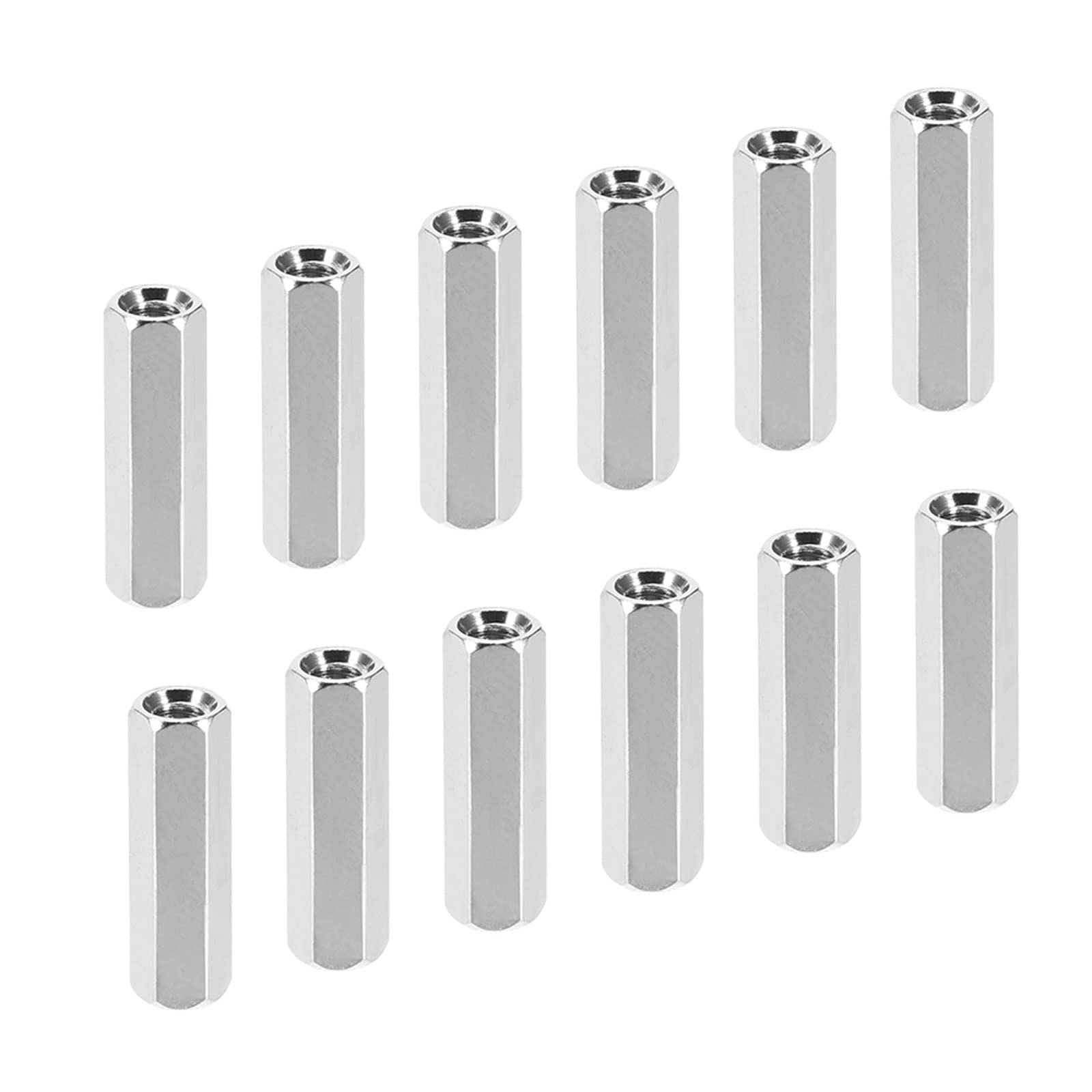 YOKIVE 20 Pcs M3 Spacers, Brass Hex PCB Standoffs Nuts, Keep Height Consistent, Great for Motherboard, Circuit Board, Electronics (Silver Tone, 15mm)