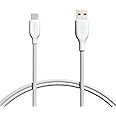 Amazon Basics USB-C to USB-A 2.0 Fast Charge and Data Transfer Cable, 480Mbps Speed, USB-IF Certified, for Apple iPhone 16/15, iPad, Samsung Galaxy, Tablets, Laptops, 3 foot, White