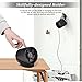 USB Desk Fan Qoosea Super Quite Touch Control Metal Frame Portable Table Fan Dual Motor Driver Personal Fan for Home Office Travel 2 Speed - Black