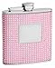 Top Shelf Flasks - Beaded Rhinestone Cute Pink Purse Size Stainless Steel Hip Flask | 6 Oz GIrl Drinking Whiskey Rustproof Flask | Perfect for Girlfriend, Friend Gift