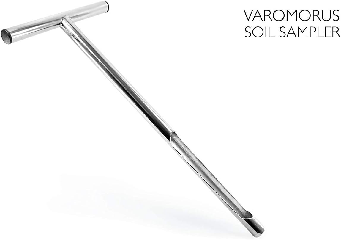 Varomorus Soil Sampler Probe 21" Stainless Steel Tubular T-Style Handle.