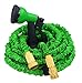 IBeaty Lightweight 100ft Expandable Garden Hose Magic Flexible Water Hose with 3/4Inch Solid Brass Ends 8 Position Spray Nozzle Green