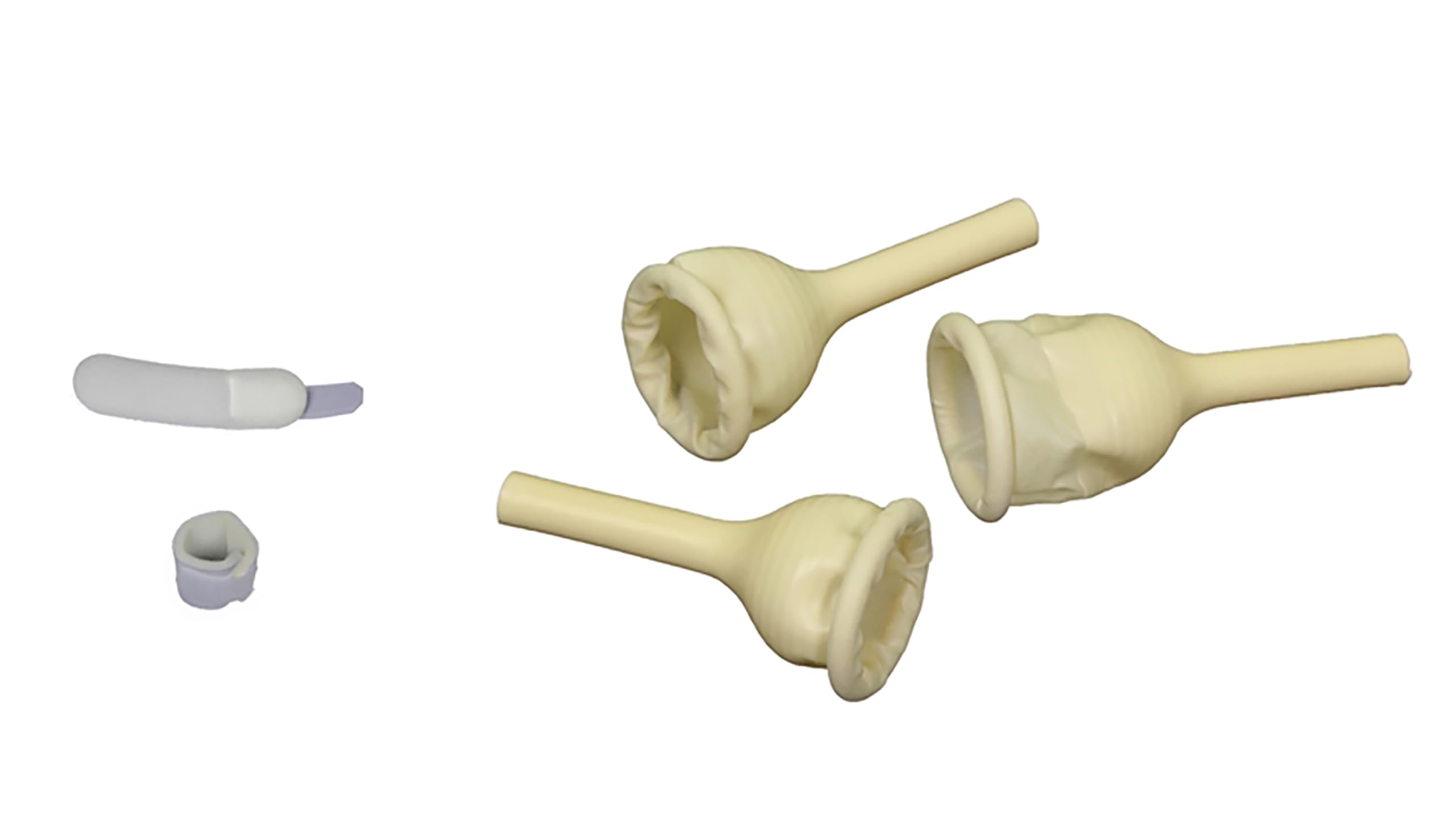 25-Units Rubber Urinal Bag Male External Catheters | Condom Catheters Single use (Medium 25 1 Inches)