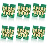 Kitclub 6pcs Ink Chips for Surecolor F2000 F2100 DTG Printer - One time use Ink Chips (Color: C M Y K W W *1pc)