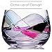 Hand Painted Blown Glass Flower Vase by Sonoma Artisan; Elegant Design with a Modern Twist; Use to Display Beautiful Bouquets or as a Decorative Accent; Unique & Special Gift Idea for Many Occasions