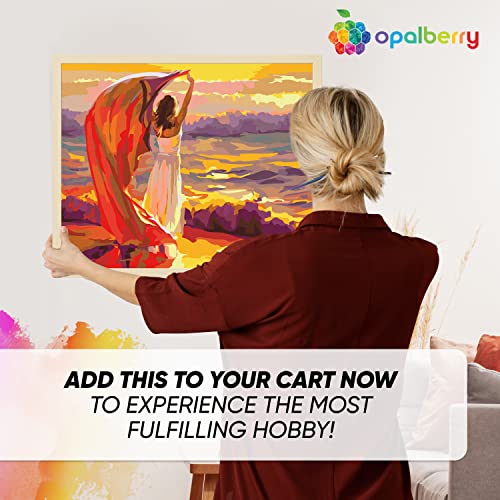 Opalberry Paint by Numbers for Adults 16x20" WrinkleFree Rolled