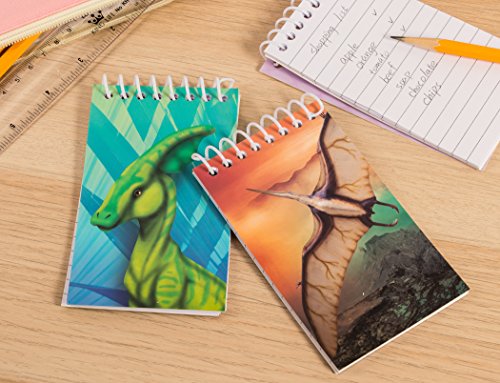 Spiral Notepad – 24-Pack Top Spiral Notebooks, Bulk Mini Spiral Notepads for Journaling, Note Taking, To-do Lists, Lined Paper, 4 Dinosaur Designs, 3 x 5 Inches - Thumbnail 3