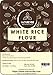 Naturevibe Botanicals White Rice Flour 2lb Premium Quality | Used for Baking and as Thickener