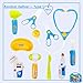 Doctor Kit Set Dr Pretend Role Play Medical Doc Equipment Nurse Dentist Case Stethoscope Toy Gift for Kids Toddlers Boys Girls Age 3+, Random Delivery