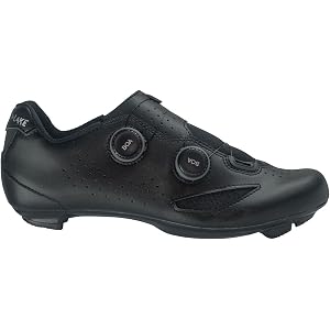 Lake Cx190 Wide Cycling Shoe Black/Silver, 43.0