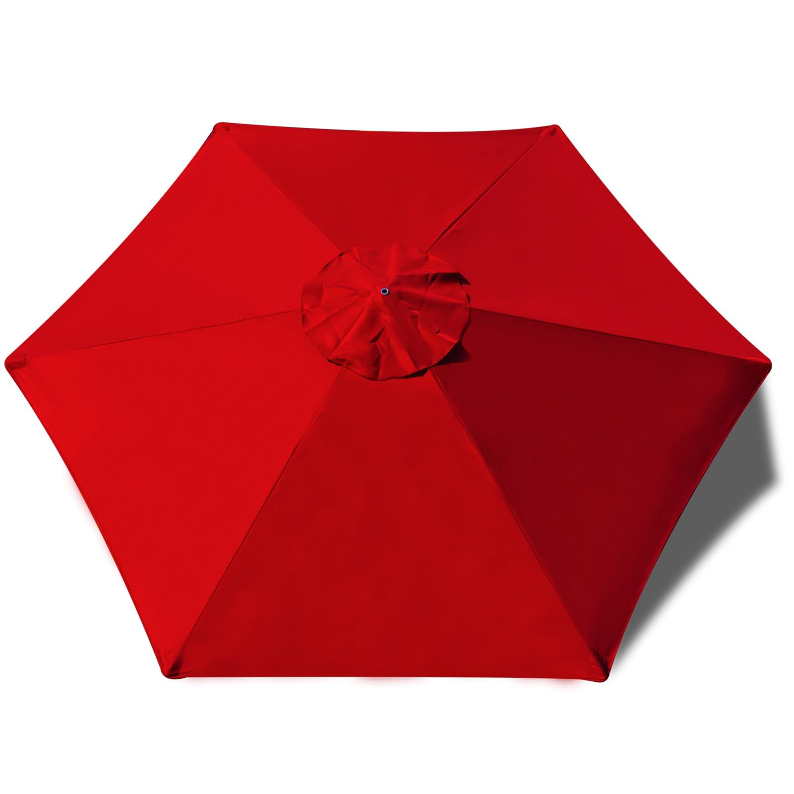 Photo 1 of EliteShade USA 7.5FT Replacement Covers 6 Ribs Market Patio Umbrella Canopy Cover (CANOPY ONLY) (Red-8)