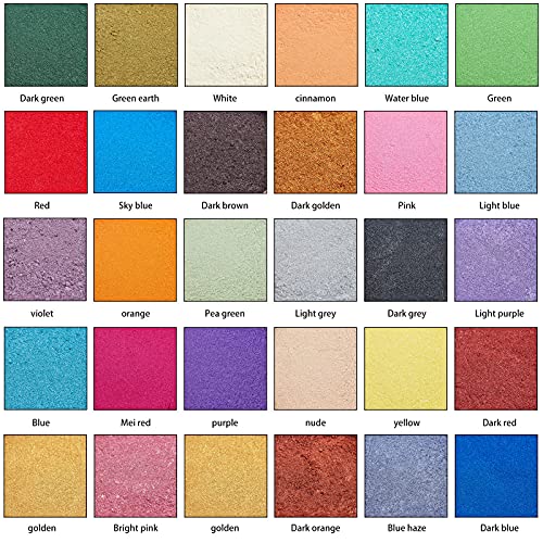 Mica Powder Set，30Colors Epoxy Resin Pigment Dye for Making Fragrance