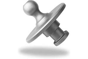 MARKETTY Gooseneck Ball Adapter - Fifth Wheel Kingpin to 2-5/16 Inch Gooseneck Ball Towing Receiver Adapter - Silver