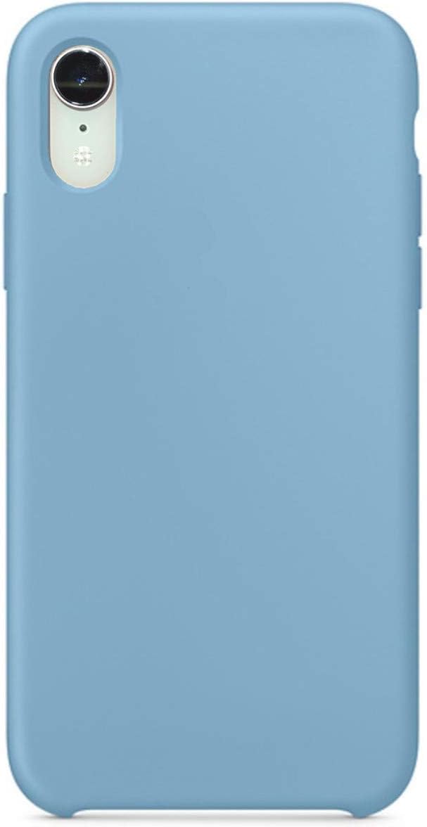 Compatible for iPhone XR Case, Liquid Silicone Case Soft Microfiber Cloth Lining Cushion Compatible with iPhone XR (6.1") (Cornflower)