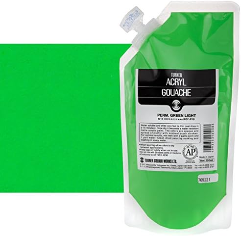 Turner Acryl Gouache Matte Acrylics Permanent Green Light 250ML