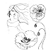 Spellbinders Jane Davenport Artomology Clear Stamps-Poppy Girl