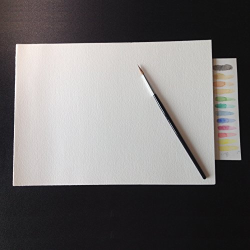 ONEST 60 Sheets Watercolor Paper Bulk Pack Cold Press Ready Cut for Beginning Artists or Students, 7 by 10 Inches,White