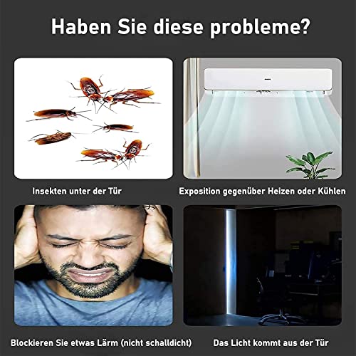 Zugluftstopper 96 cm,Zugluftstopper für türen, Dichtungsband für Türen, Selbstklebendes Schaumstoffband Schalldämmung,Türdichtung,Braun