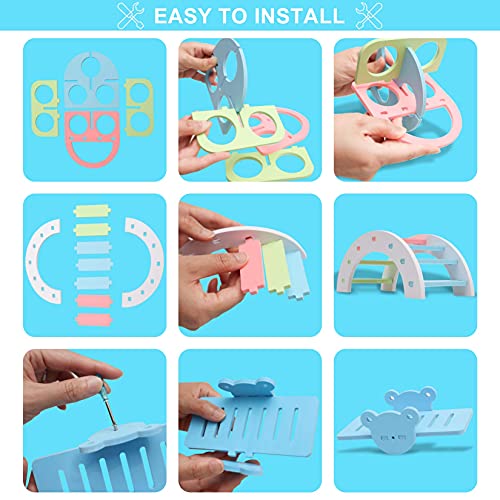 Syrian Hamster Toys Set, Improved Version 8.7 IN Large DIY Syrian