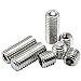 M2.5 Flat Point Set Screws Hex Socket Grub Screws Pack of 50-Piece Size M2.5 x 4 mm