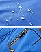 JINSHI Men's Mountain Waterproof Fleece Ski Jacket Windproof Rain Jacket (Blue,2XL)