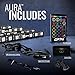 OPT7 Aura Interior Car Lights 6pc with Remote Control, Color Change, Music Sync Inside Ambient Lighting Kit, Car Truck LED Lights Under Dash Accessories, Charger Adapter 12V, 6pc Single Row LED Strip